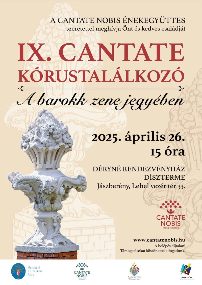 2025 cantate kórustalálkozó plakát